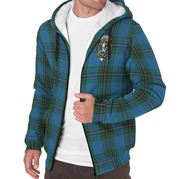 Murray of Elibank Tartan Sherpa Hoodie with Family Crest