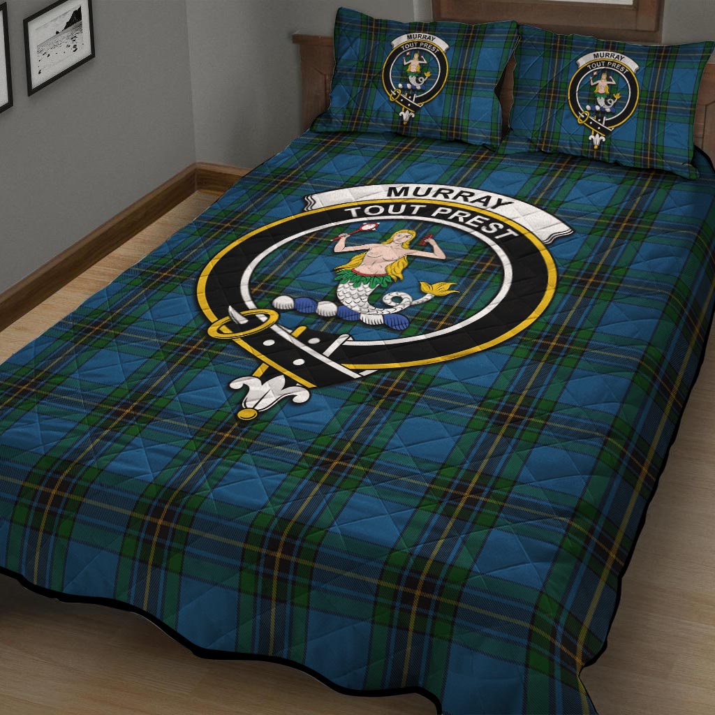 Murray of Elibank Tartan Quilt Bed Set with Family Crest - Tartan Vibes Clothing