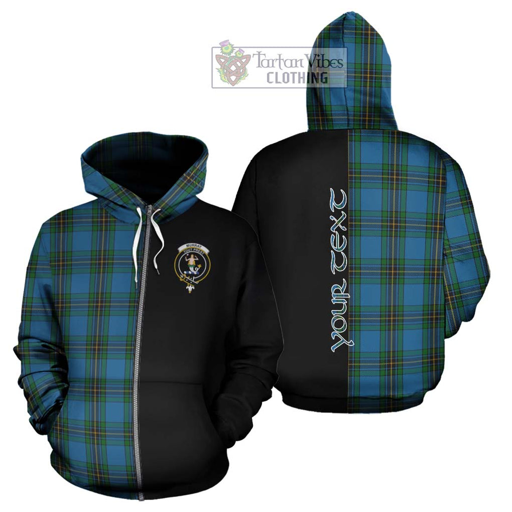 Murray of Elibank Tartan Hoodie with Family Crest and Half Of Me Style - Tartanvibesclothing Shop