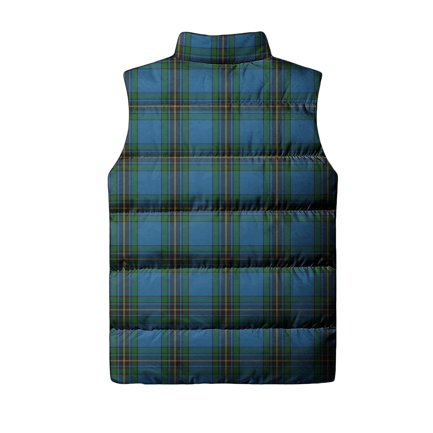 Murray of Elibank Tartan Sleeveless Puffer Jacket with Family Crest - Tartanvibesclothing