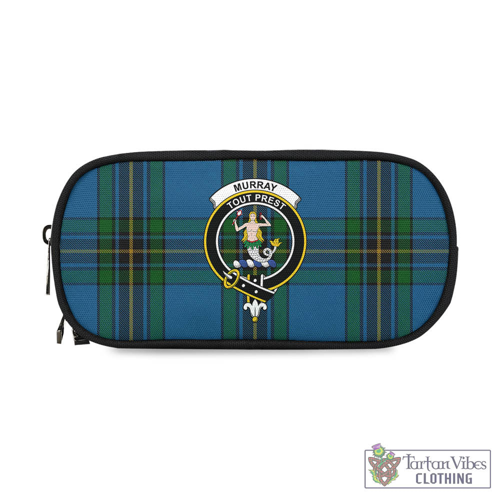 Tartan Vibes Clothing Murray of Elibank Tartan Pen and Pencil Case with Family Crest