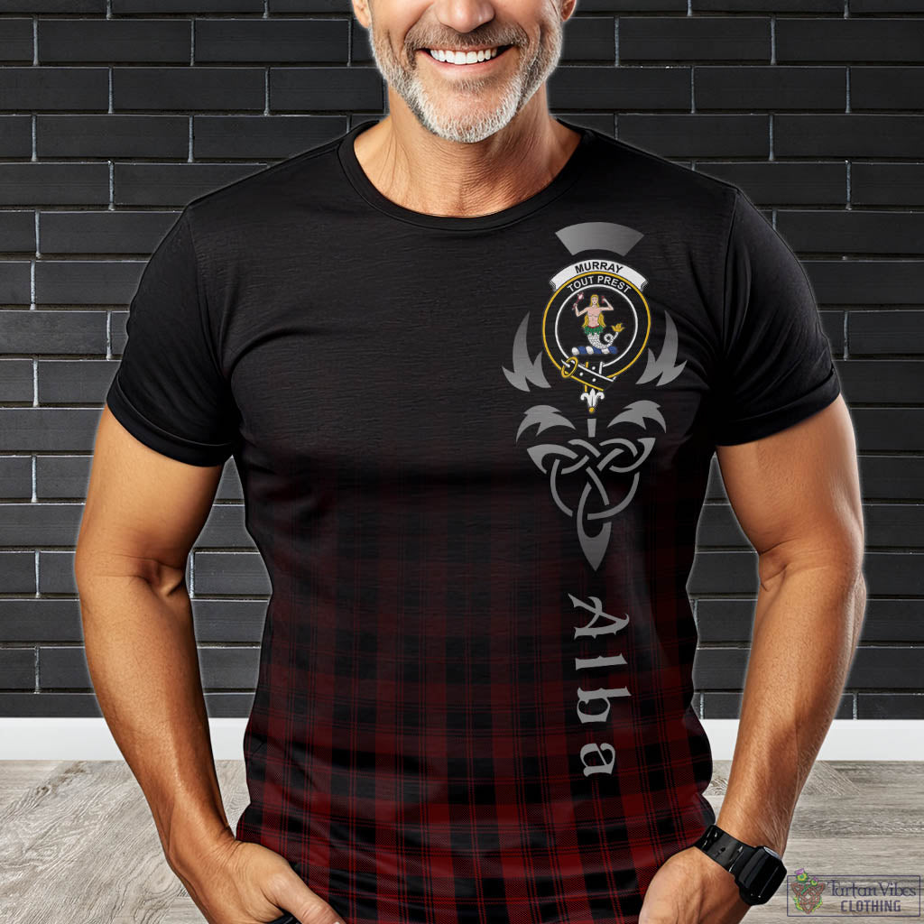 Tartan Vibes Clothing Murray of Ochtertyre Tartan T-Shirt Featuring Alba Gu Brath Family Crest Celtic Inspired