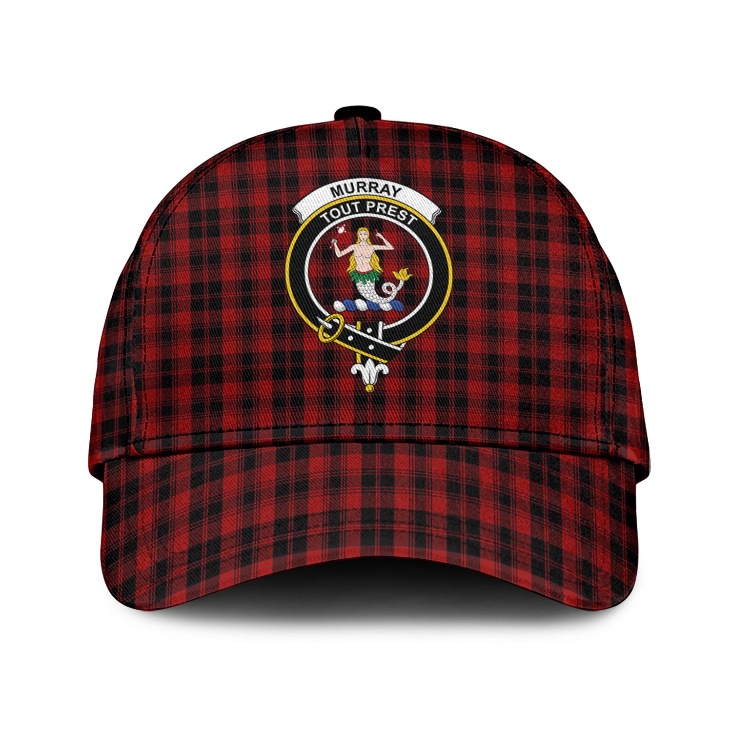 Murray of Ochtertyre Tartan Classic Cap with Family Crest Classic Cap Universal Fit - Tartan Vibes Clothing