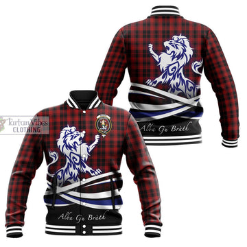 Murray of Ochtertyre Tartan Baseball Jacket with Alba Gu Brath Regal Lion Emblem