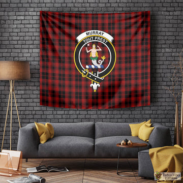 Murray of Ochtertyre Tartan Tapestry Wall Hanging and Home Decor for Room with Family Crest