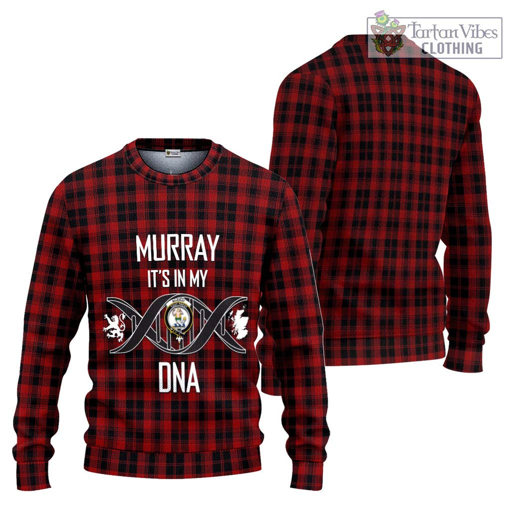 Murray of Ochtertyre Tartan Knitted Sweater with Family Crest DNA In Me Style Unisex - Tartanvibesclothing Shop