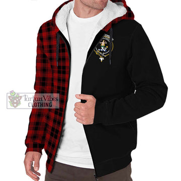 Murray of Ochtertyre Tartan Sherpa Hoodie with Family Crest and Half Of Me Style