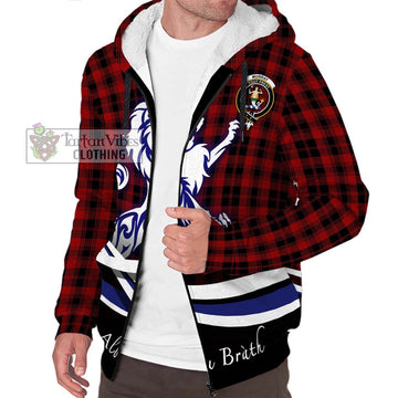 Murray of Ochtertyre Tartan Sherpa Hoodie with Alba Gu Brath Regal Lion Emblem