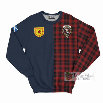 Murray of Ochtertyre Tartan Sweatshirt Alba with Scottish Lion Royal Arm Half Style