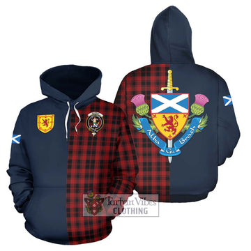 Murray of Ochtertyre Tartan Hoodie Alba with Scottish Lion Royal Arm Half Style