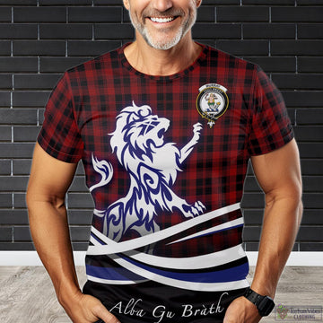 Murray of Ochtertyre Tartan T-Shirt with Alba Gu Brath Regal Lion Emblem