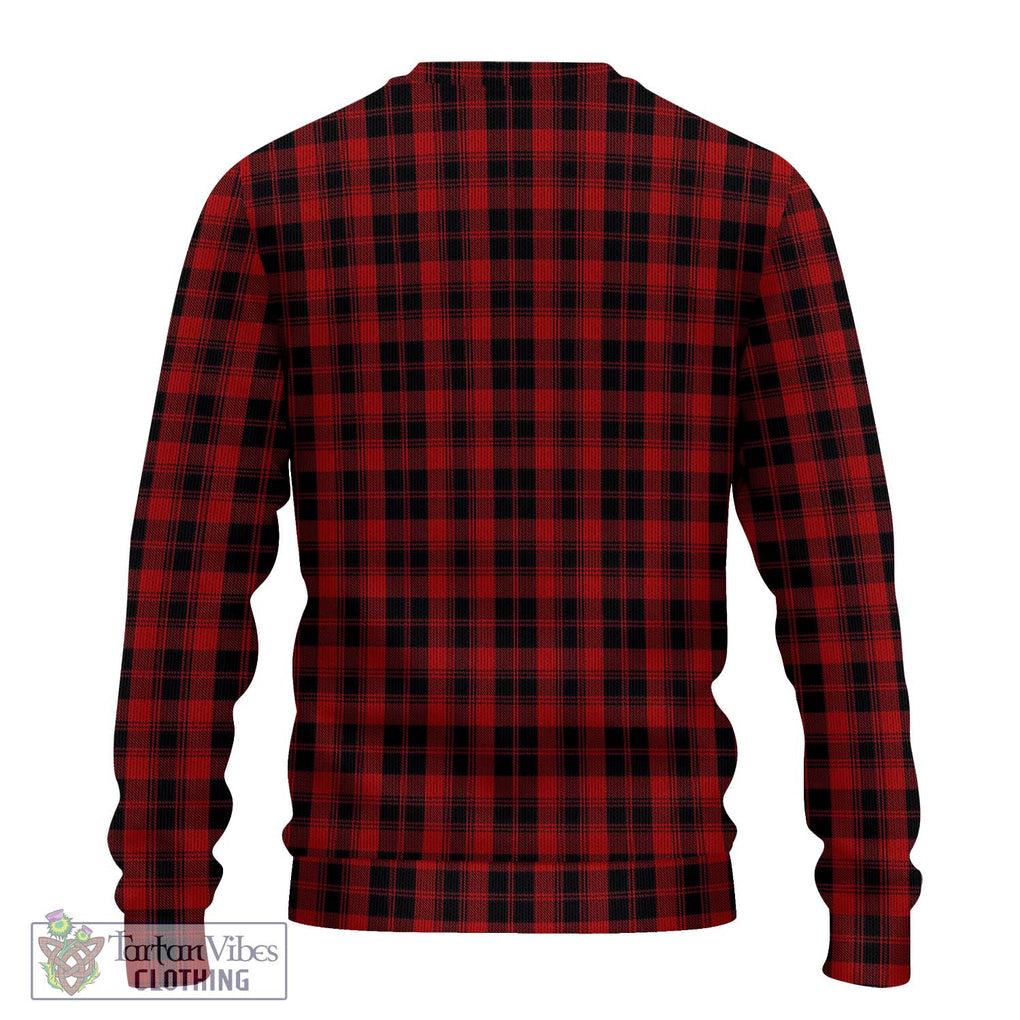 Murray of Ochtertyre Tartan Knitted Sweater with Family Crest DNA In Me Style - Tartanvibesclothing Shop