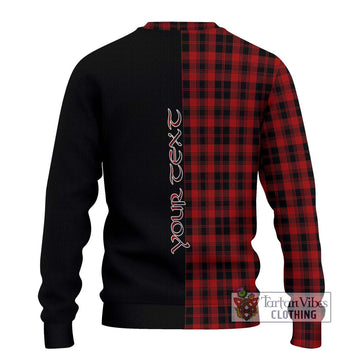 Murray of Ochtertyre Tartan Ugly Sweater with Family Crest and Half Of Me Style