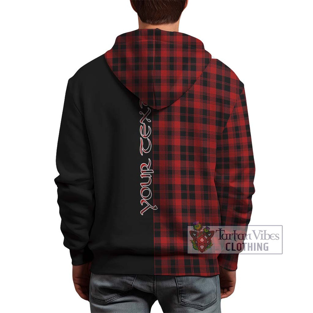 Murray of Ochtertyre Tartan Hoodie with Family Crest and Half Of Me Style - Tartanvibesclothing Shop