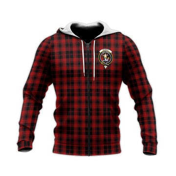 Murray of Ochtertyre Tartan Knitted Hoodie with Family Crest