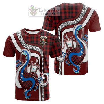 Murray of Ochtertyre Tartan Cotton T-shirt with Epic Bagpipe Style