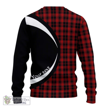 Murray of Ochtertyre Tartan Ugly Sweater with Family Crest Circle Style