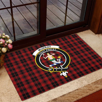 Murray of Ochtertyre Tartan Door Mat with Family Crest