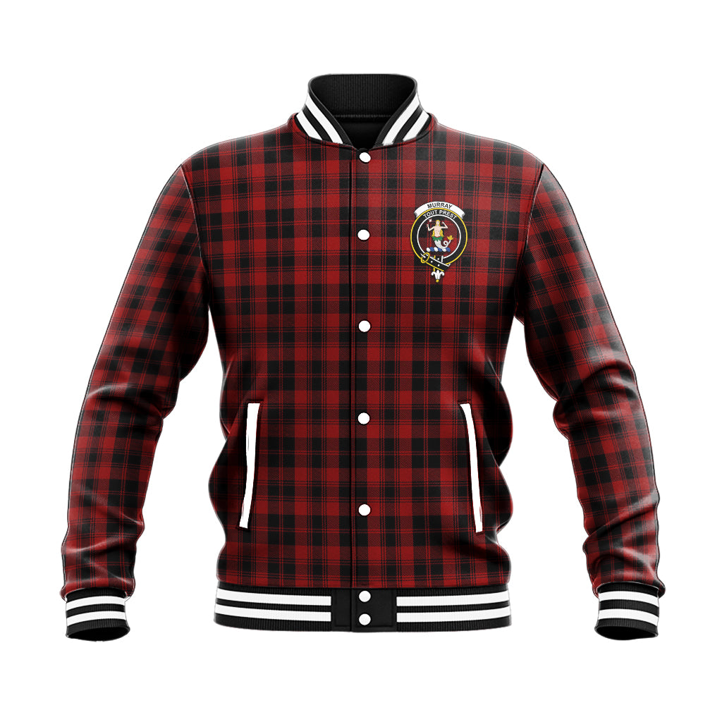 Murray of Ochtertyre Tartan Baseball Jacket with Family Crest - Tartan Vibes Clothing