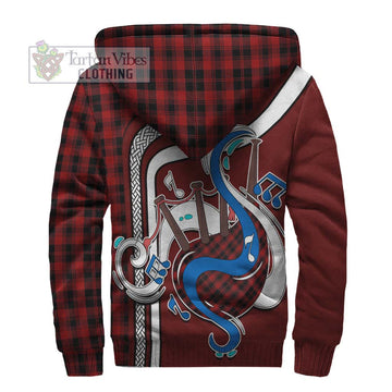 Murray of Ochtertyre Tartan Sherpa Hoodie with Epic Bagpipe Style