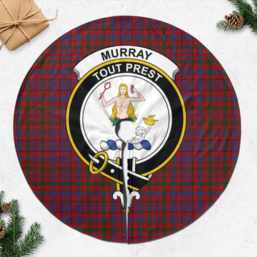 Murray of Tullibardine Tartan Christmas Tree Skirt with Family Crest