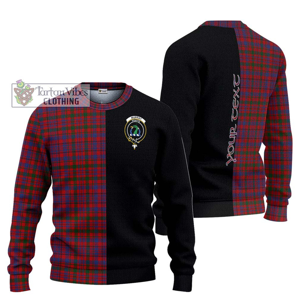 Murray of Tullibardine Tartan Knitted Sweater with Family Crest and Half Of Me Style Unisex - Tartanvibesclothing Shop