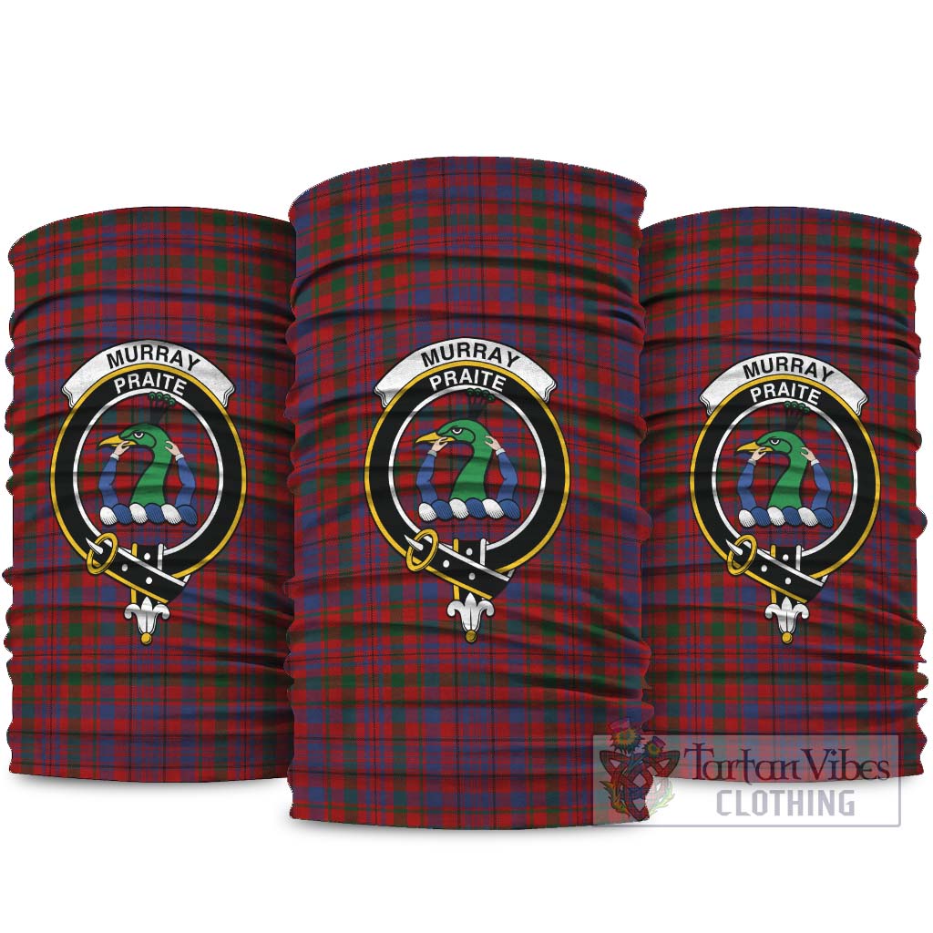 Murray of Tullibardine Tartan Neck Gaiters, Tartan Bandanas, Tartan Head Band with Family Crest