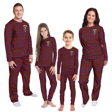 Murray of Tullibardine Tartan Pajamas Family Set with Family Crest