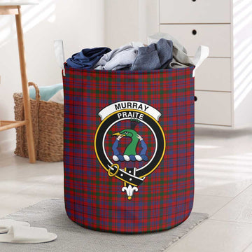 Murray of Tullibardine Tartan Laundry Basket with Family Crest