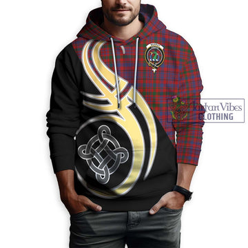 Murray of Tullibardine Tartan Hoodie with Family Crest and Celtic Symbol Style