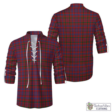 Murray of Tullibardine Tartan Men's Scottish Traditional Jacobite Ghillie Kilt Shirt