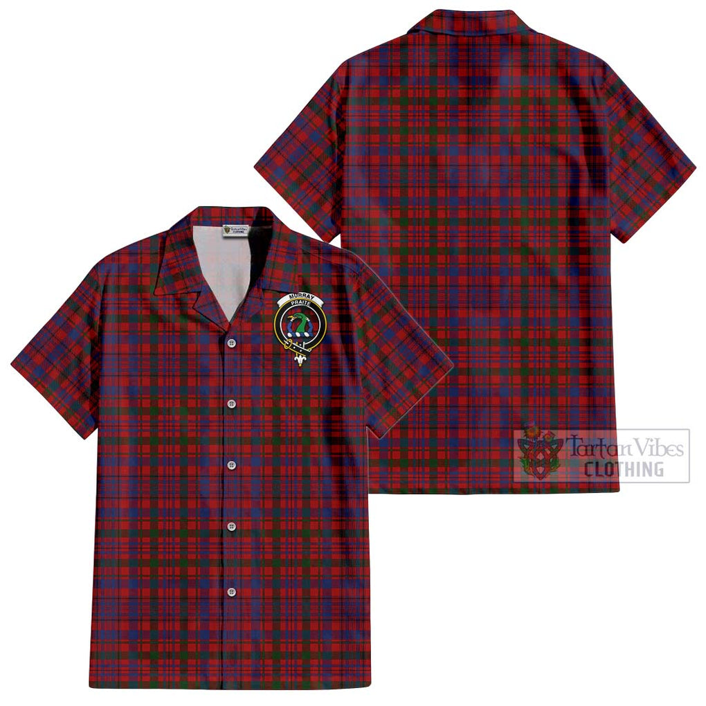 Murray of Tullibardine Tartan Cotton Hawaiian Shirt with Family Crest Kid - Tartan Vibes Clothing