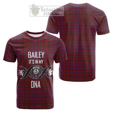 Murray of Tullibardine Tartan Cotton T-shirt with Family Crest DNA In Me Style