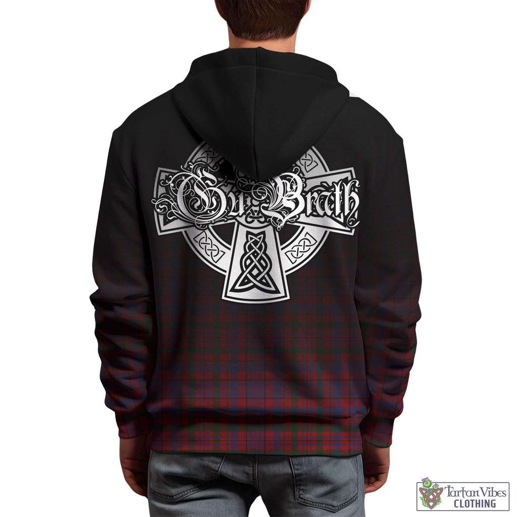 Tartan Vibes Clothing Murray of Tullibardine Tartan Hoodie Featuring Alba Gu Brath Family Crest Celtic Inspired