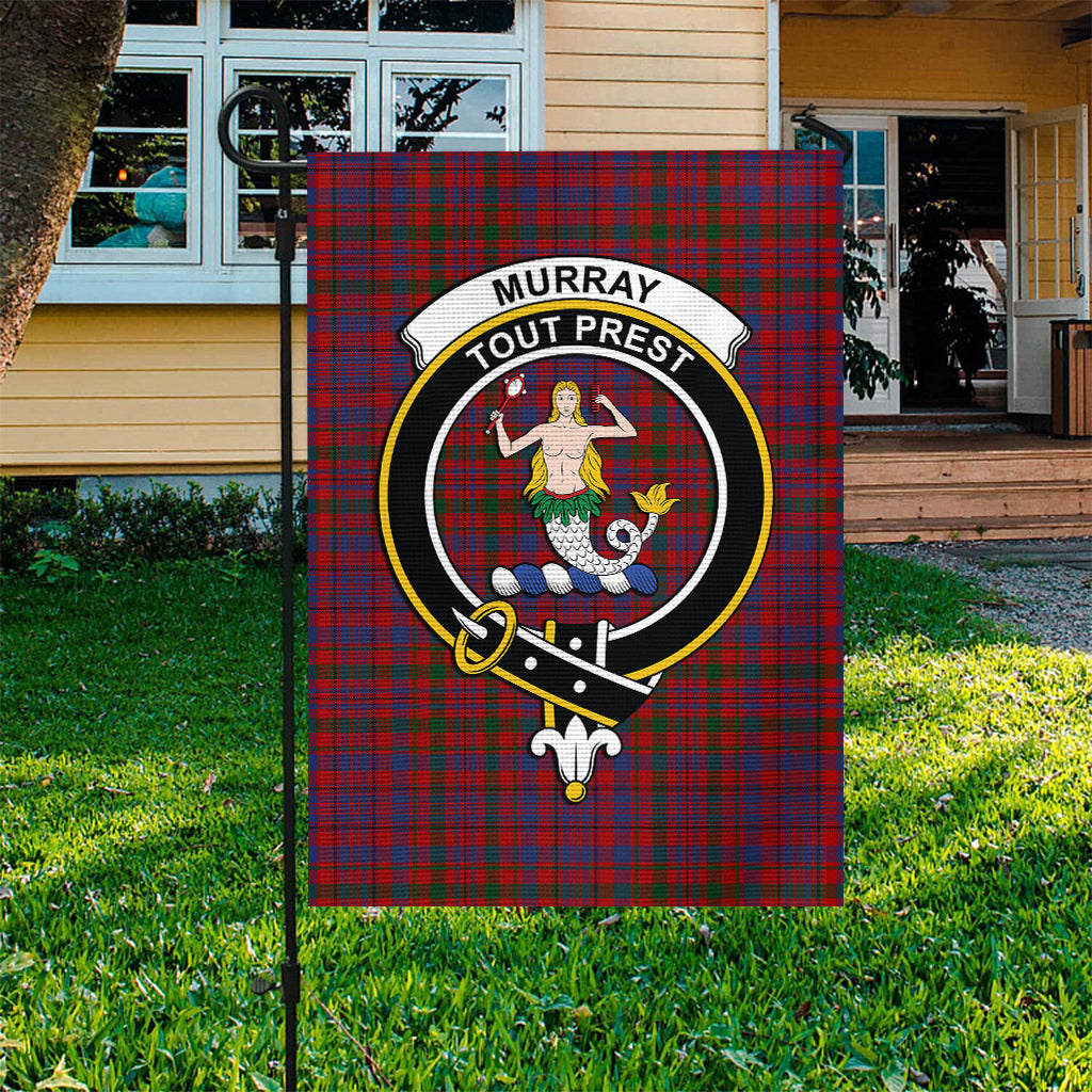 Murray of Tullibardine Tartan Flag with Family Crest - Tartan Vibes Clothing