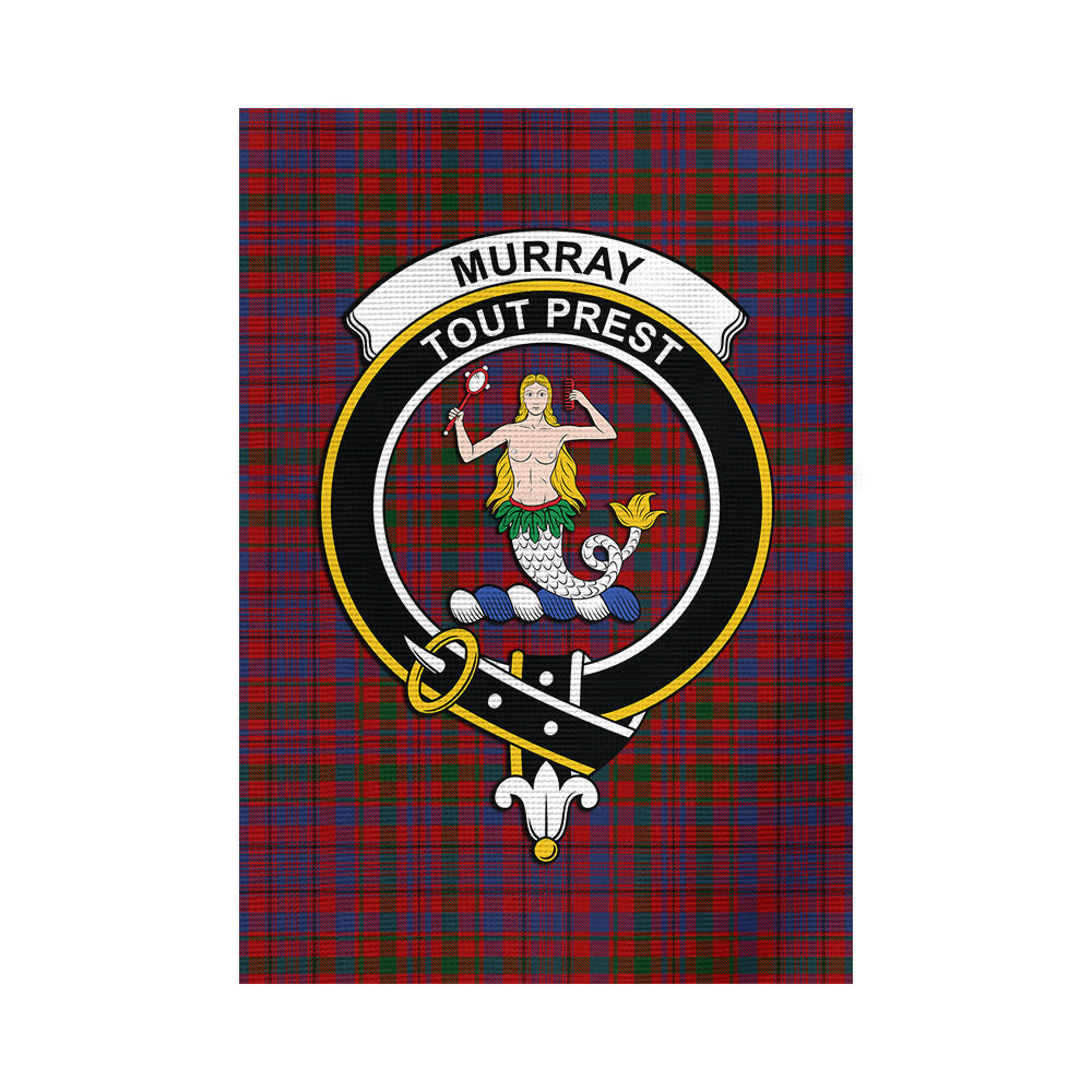 Murray of Tullibardine Tartan Flag with Family Crest - Tartan Vibes Clothing