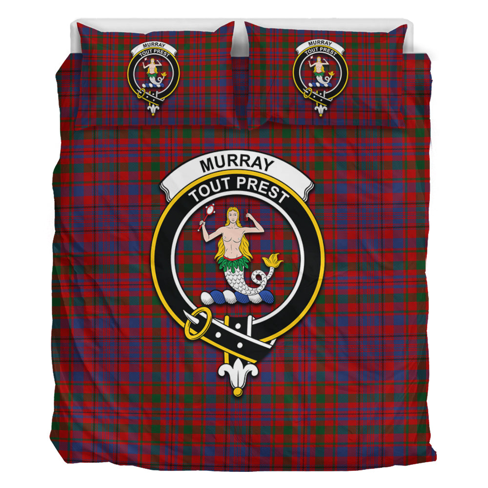 Murray of Tullibardine Tartan Bedding Set with Family Crest - Tartan Vibes Clothing