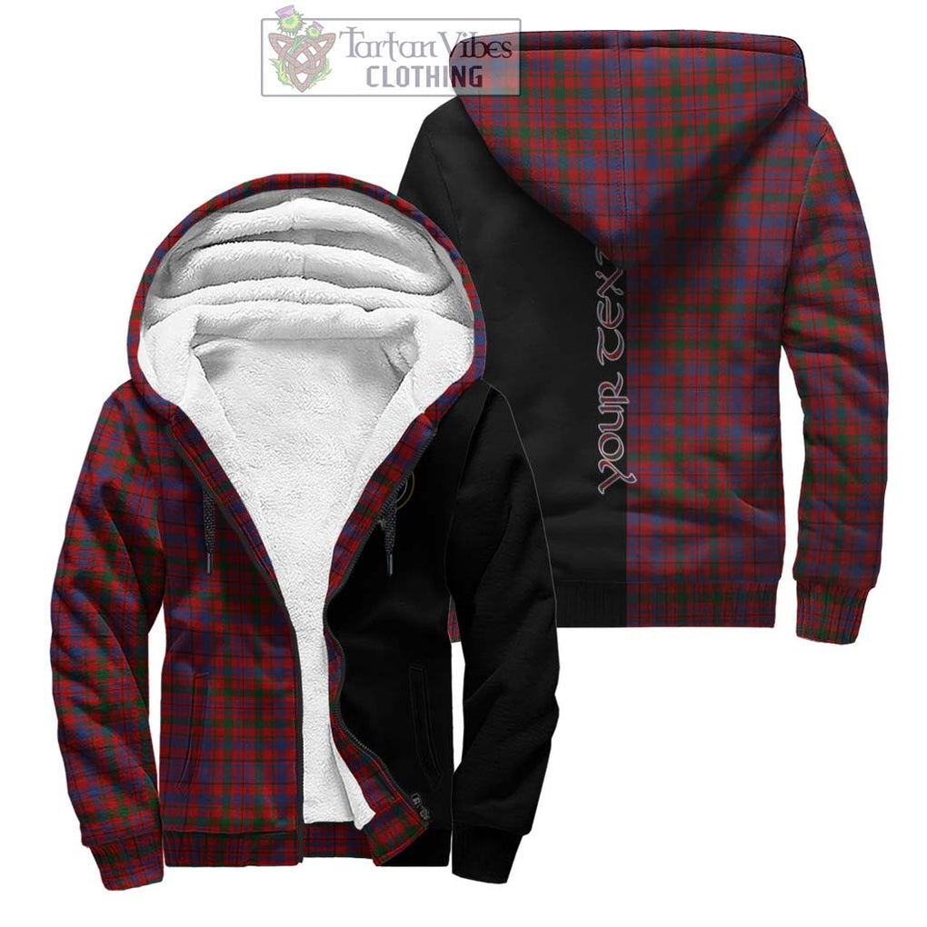 Murray of Tullibardine Tartan Sherpa Hoodie with Family Crest and Half Of Me Style Unisex - Tartanvibesclothing Shop