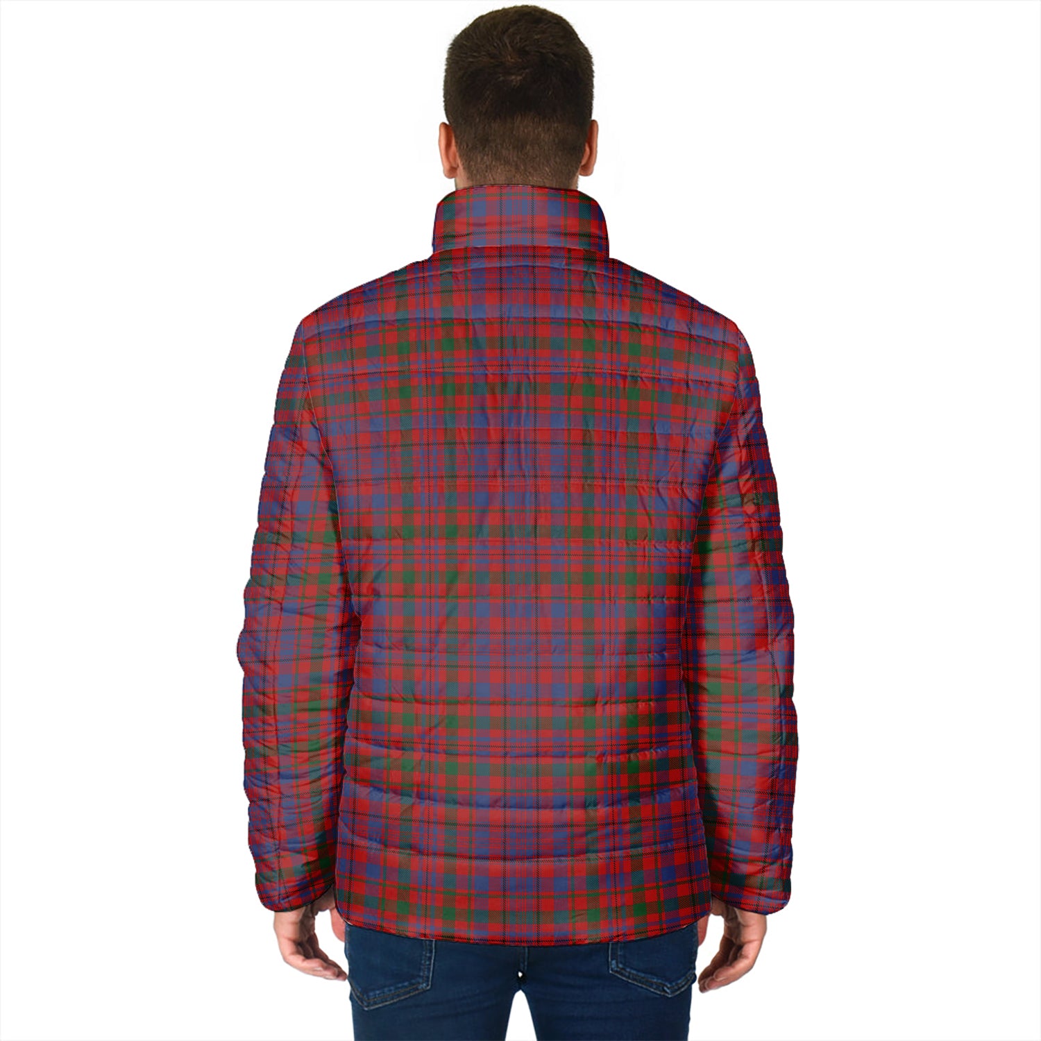 Murray of Tullibardine Tartan Padded Jacket with Family Crest - Tartan Vibes Clothing