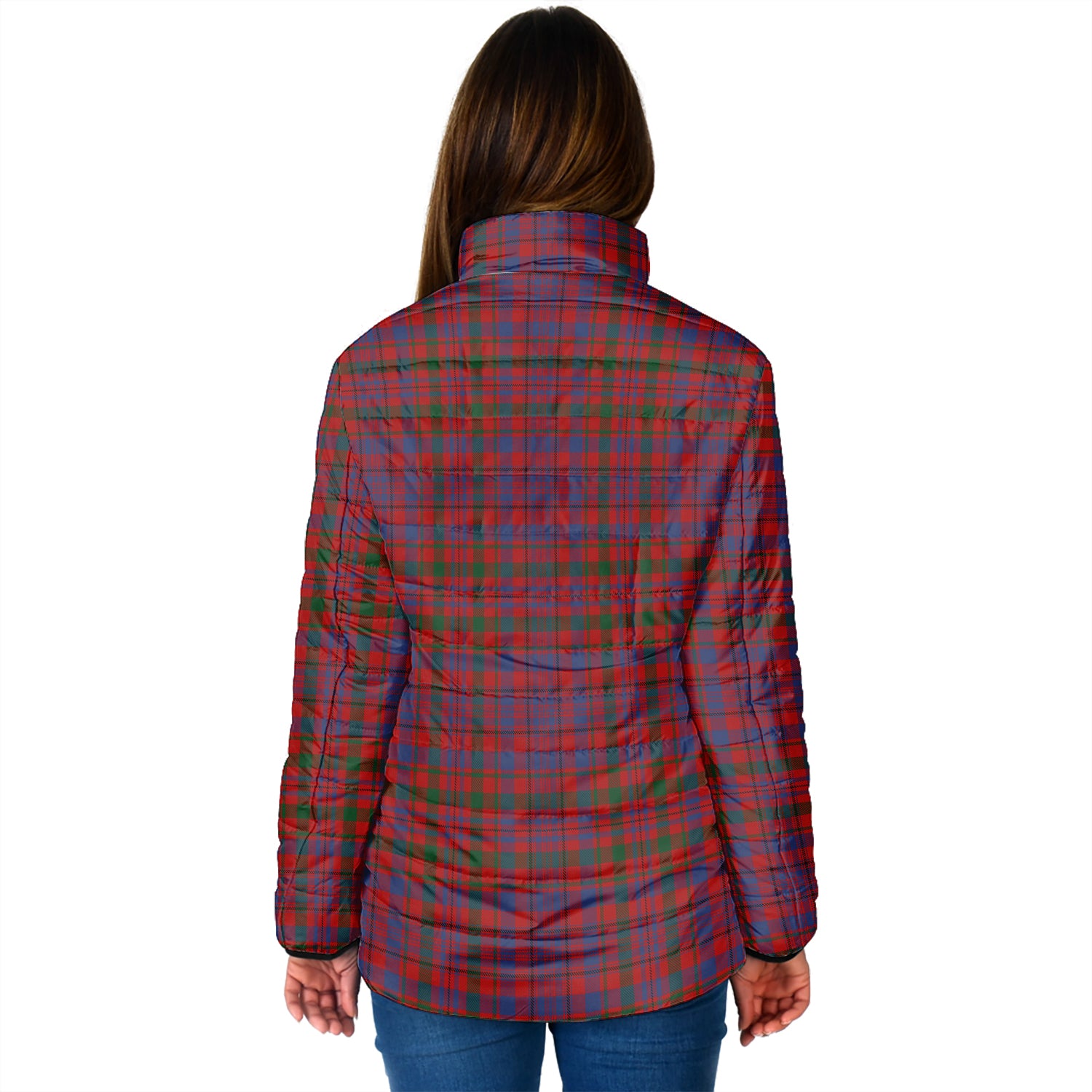 Murray of Tullibardine Tartan Padded Jacket with Family Crest - Tartan Vibes Clothing