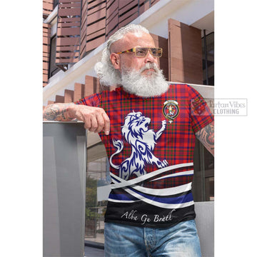 Murray of Tulloch Modern Tartan Cotton T-shirt with Alba Gu Brath Regal Lion Emblem