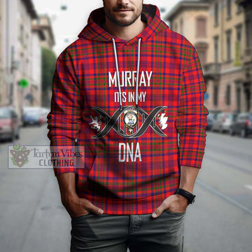 Murray of Tulloch Modern Tartan Hoodie with Family Crest DNA In Me Style