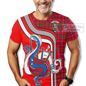 Murray of Tulloch Modern Tartan T-Shirt with Epic Bagpipe Style