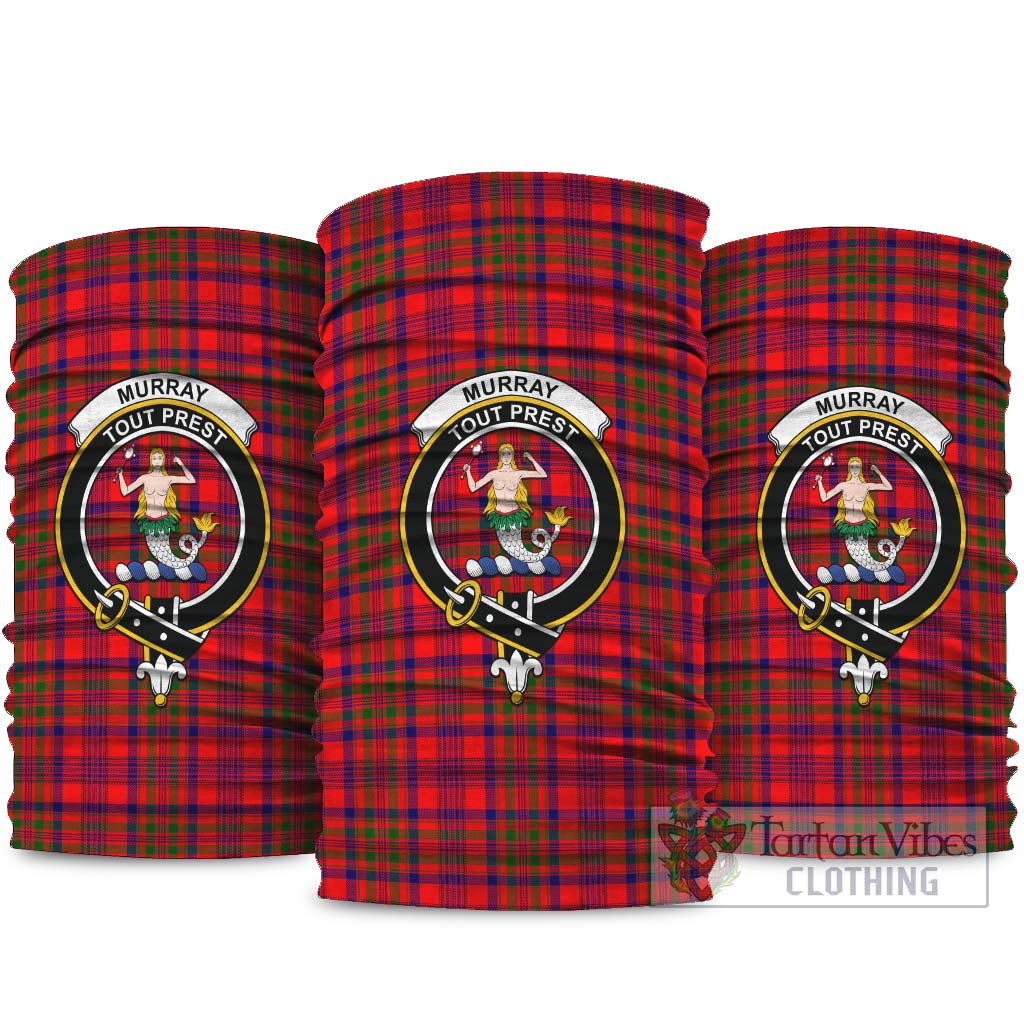 Murray of Tulloch Modern Tartan Neck Gaiters, Tartan Bandanas, Tartan Head Band with Family Crest