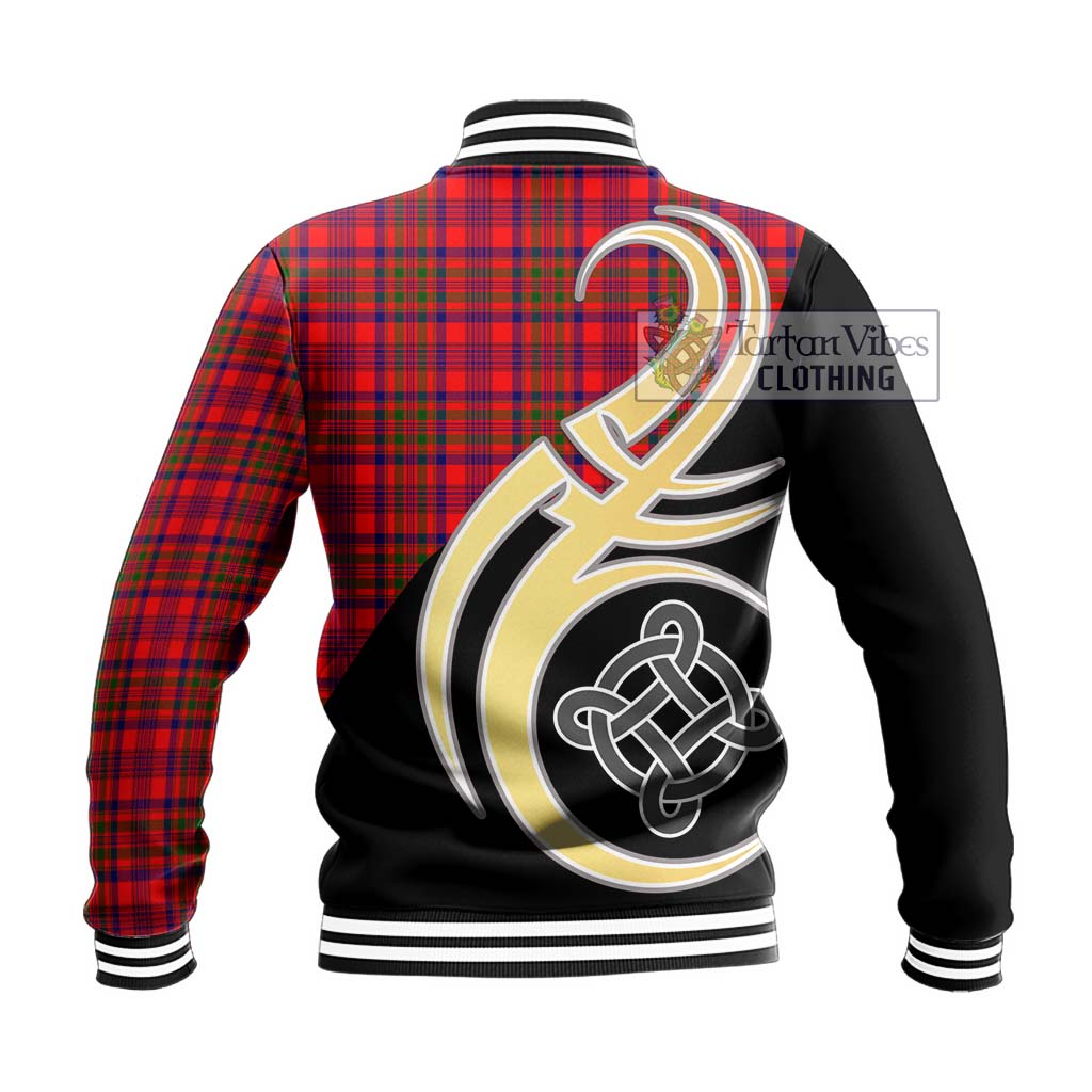 Murray of Tulloch Modern Tartan Baseball Jacket with Family Crest and Celtic Symbol Style - Tartan Vibes Clothing