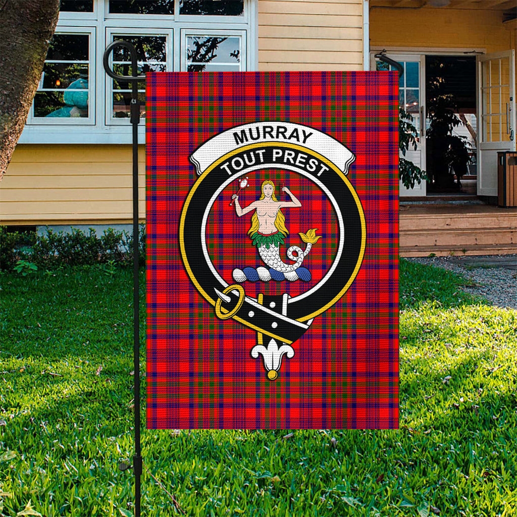 Murray of Tulloch Modern Tartan Flag with Family Crest - Tartan Vibes Clothing