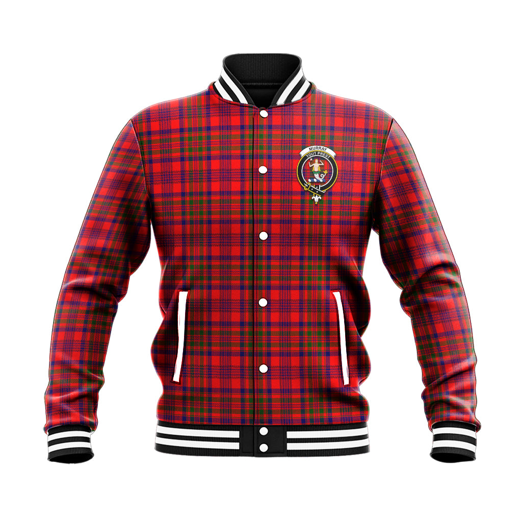 Murray of Tulloch Modern Tartan Baseball Jacket with Family Crest - Tartan Vibes Clothing