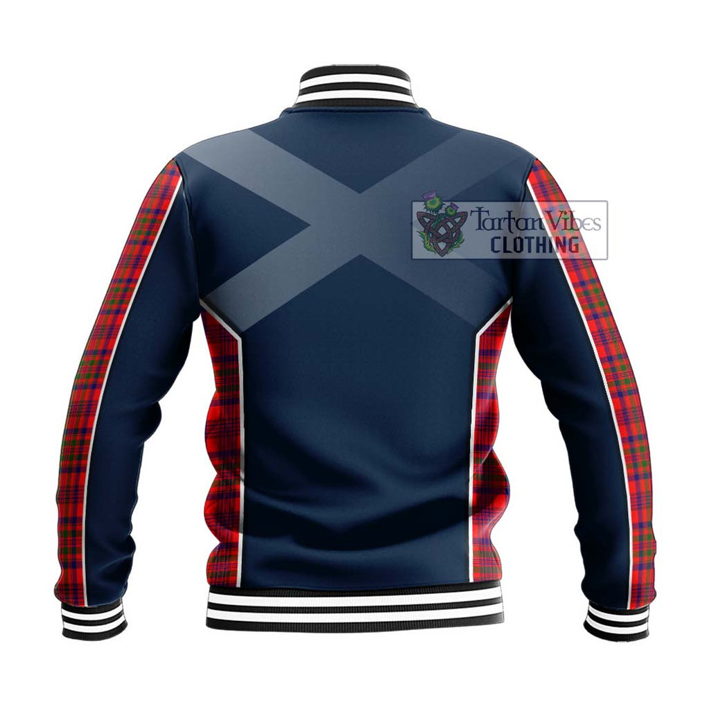 Murray of Tulloch Modern Tartan Baseball Jacket with Family Crest and Lion Rampant Vibes Sport Style - Tartan Vibes Clothing