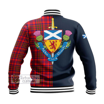 Murray of Tulloch Modern Tartan Baseball Jacket Alba with Scottish Lion Royal Arm Half Style