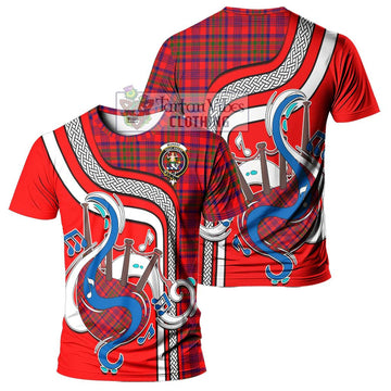 Murray of Tulloch Modern Tartan T-Shirt with Epic Bagpipe Style